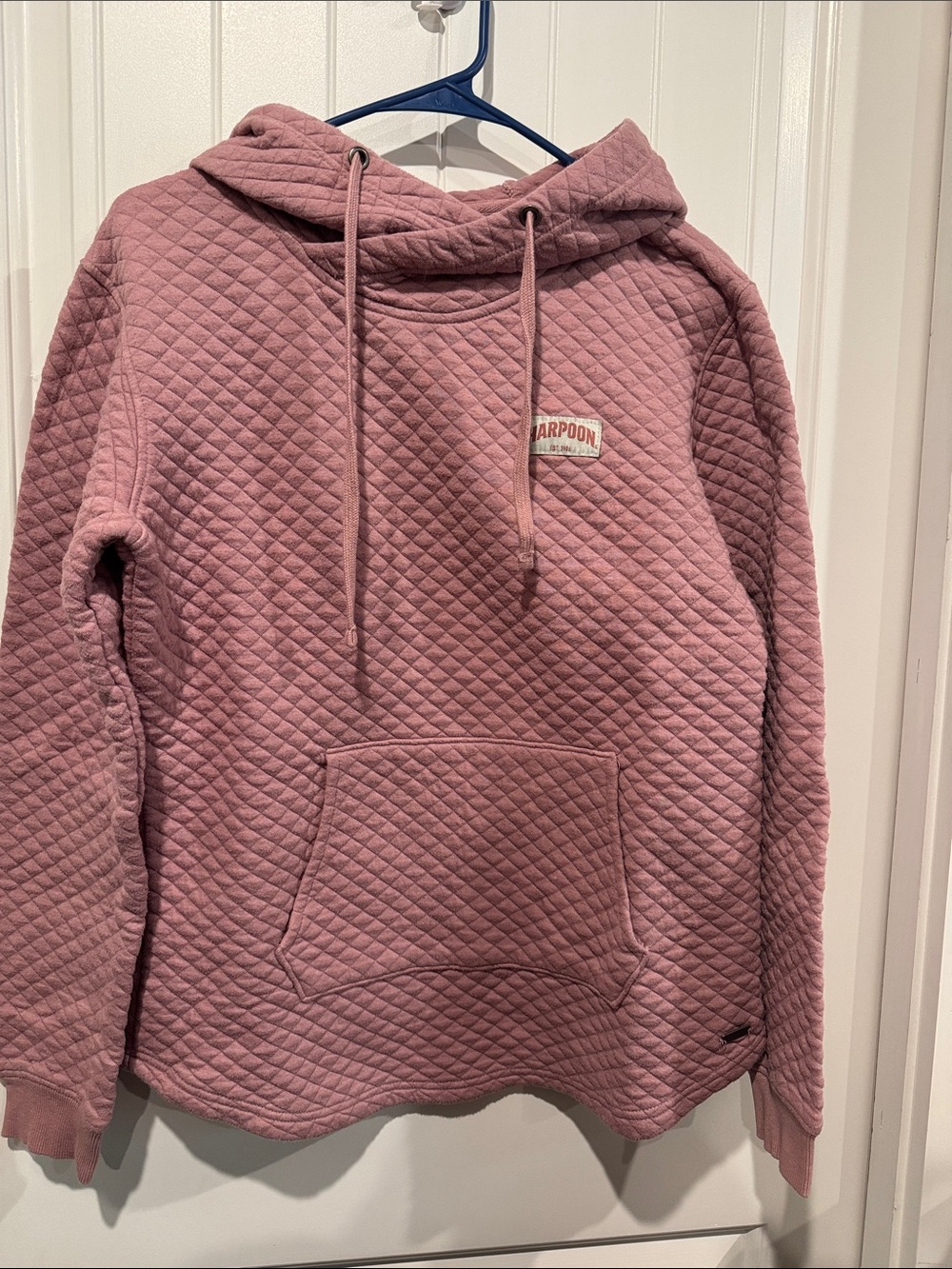 Harpoon Quilted Hoodie Sweater - Dusty Rose